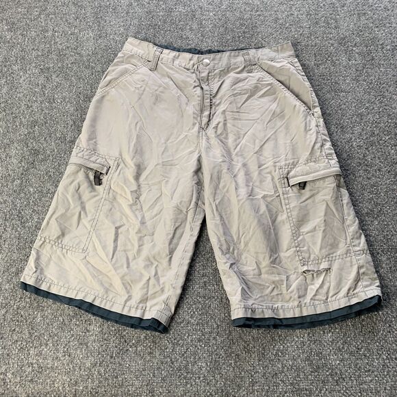 VTG Levi’s SilverTab Womens Cargo Shorts Gray Outdoor Hiking Size 18 (30” Waist) - Picture 1 of 16